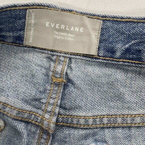 Everlane The Denim Short Women’s 26 Blue Shorts Cut Off - Picture 6 of 8